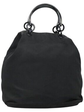 PRADA Hand Bag Nylon Black Auth bs28060